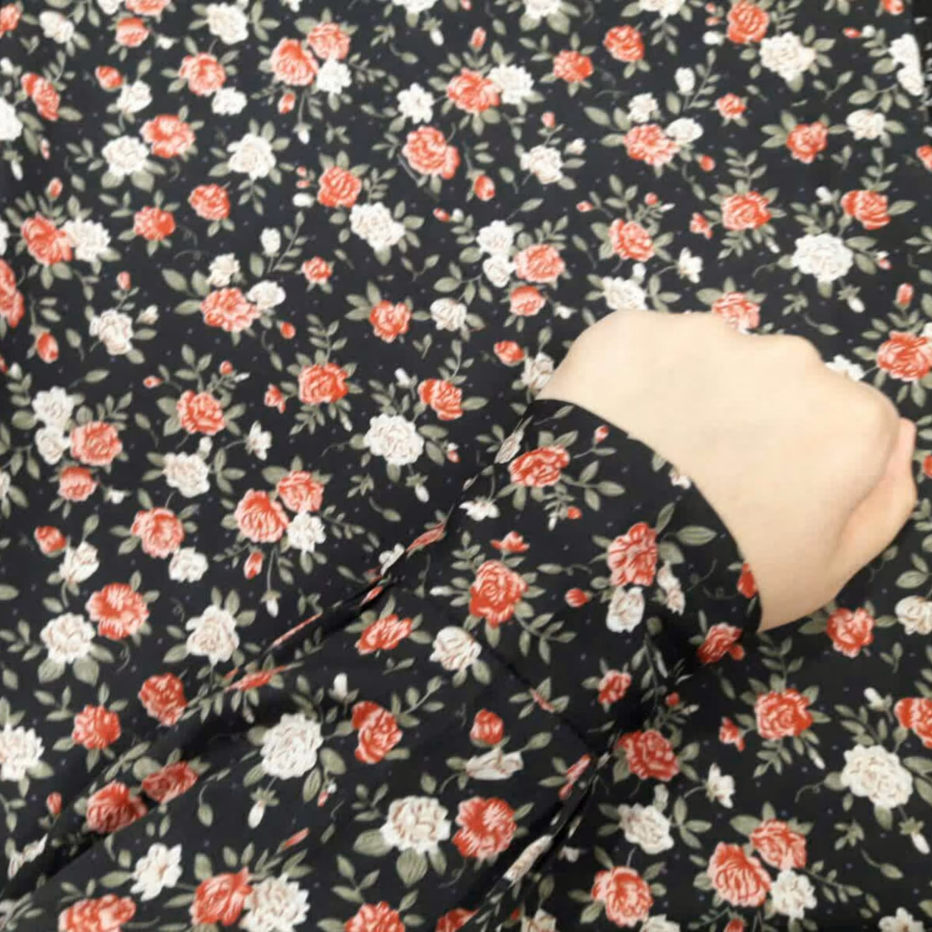 ست روسری و ساقدست کرپ نخ