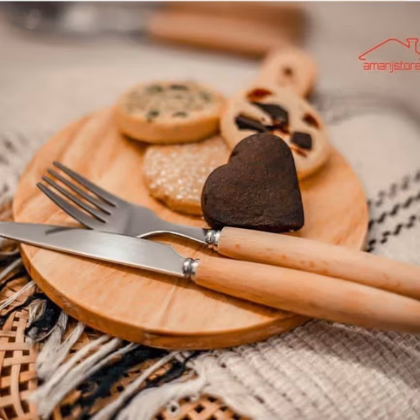 کارد و چنگال دسته چوبی،  وارداتی،  6 عددکارد و 6 عددچنگال 270 هزار تومان 