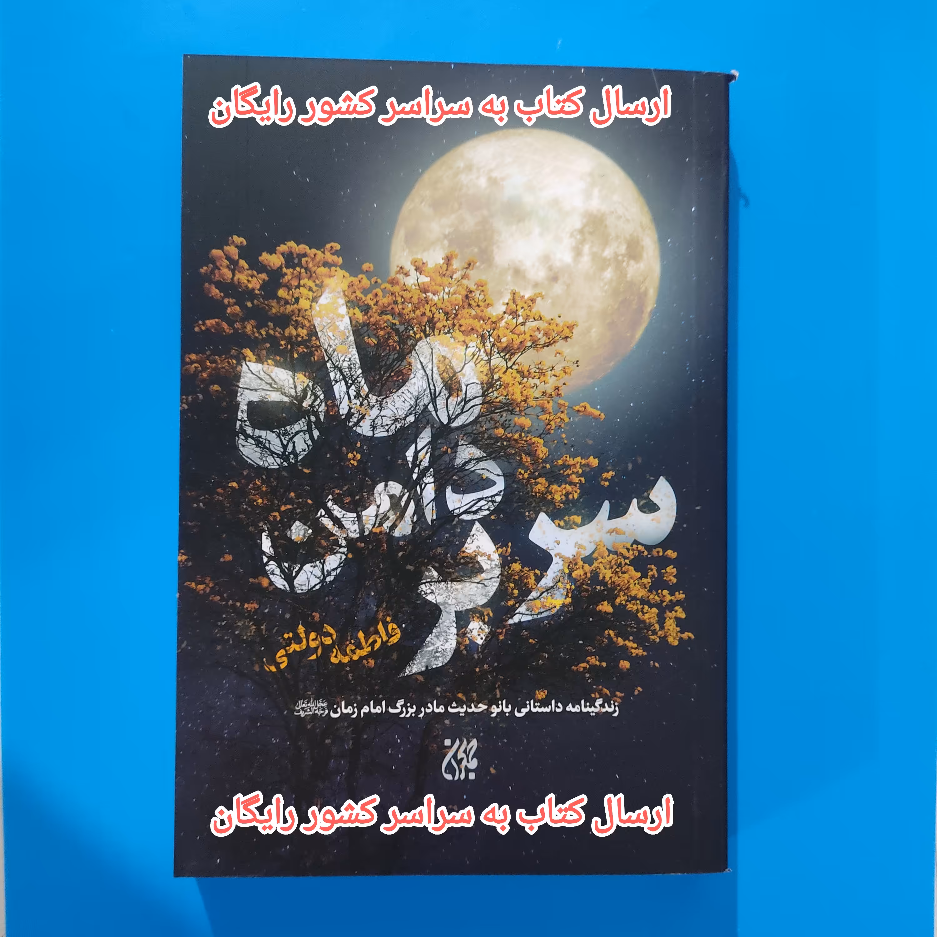 کتاب سر بر دامن ماه زندگی نامه داستانی بانو حدیث مادر بزرگ امام زمان عج 