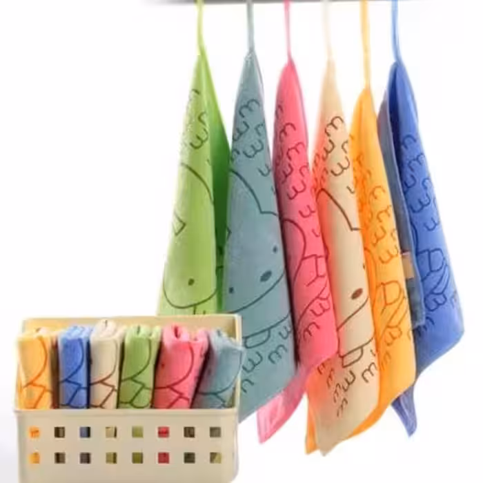 دستمال آشپزخانه خرگوش 6 عددی 30 سانتی تنظیف میکروفایبر نانو

