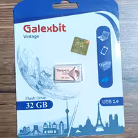 فلش  32گیگابایت   USB 2  گارانتی مادام العمر گلکس بیت وینتیج Galexbit vintage