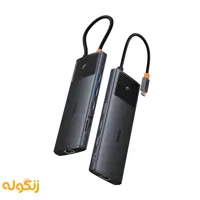 هاب تایپ سی 11 پورت بیسوس Baseus Metal Gleam Series II 11in1 Hub - زنگوله