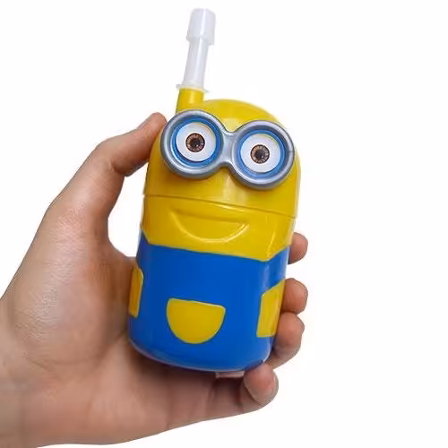 قمقمه کودک طرح مینیون.جنس :پلاستیک.ابعاد : 9.5 × 6 سانتی متر.وزن:67گرم.دارای
دارای نی و درپوش برای سر قمقمه