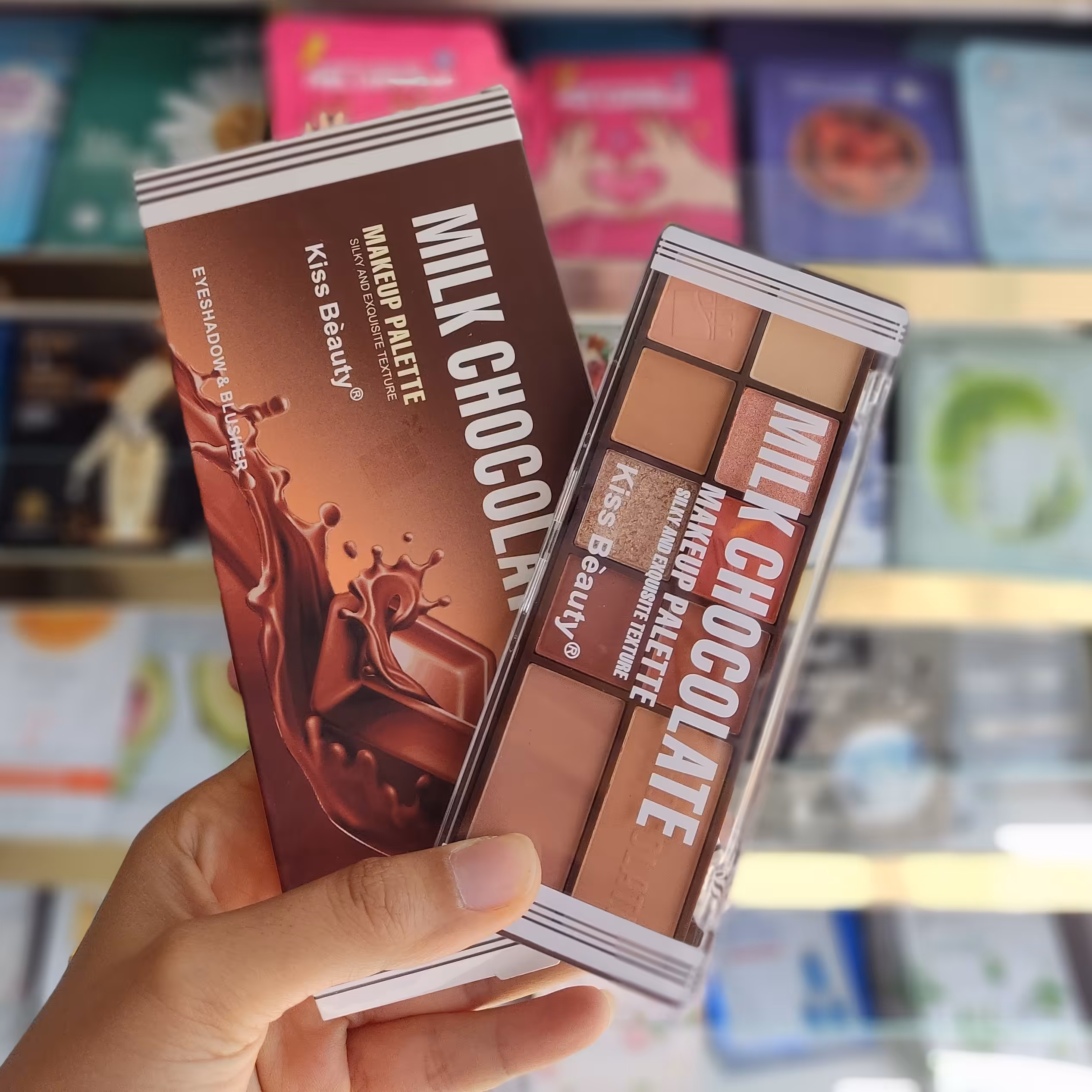 پالت سایه چشم شکلاتی جذاب در 10 رنگ شاین دار و بدون شاین لیاناشاپ