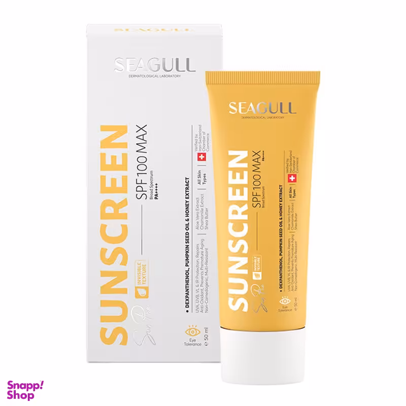 کرم ضد آفتاب بدون رنگ سی گل SPF 100 مدل Pro ‌مناسب انواع پوست‌ حجم 50 میلی‌ لیتر
