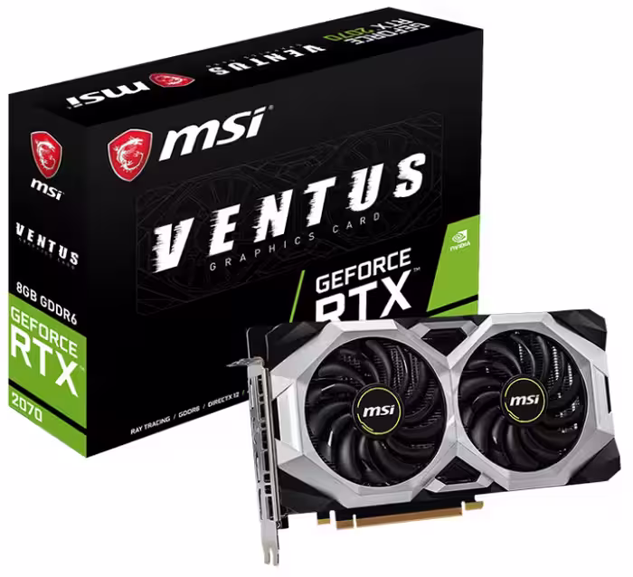 کارت گرافیک ام اس آی مدل GeForce RTX 2070 VENTUS 8G با حافظه 8 گیگابایت