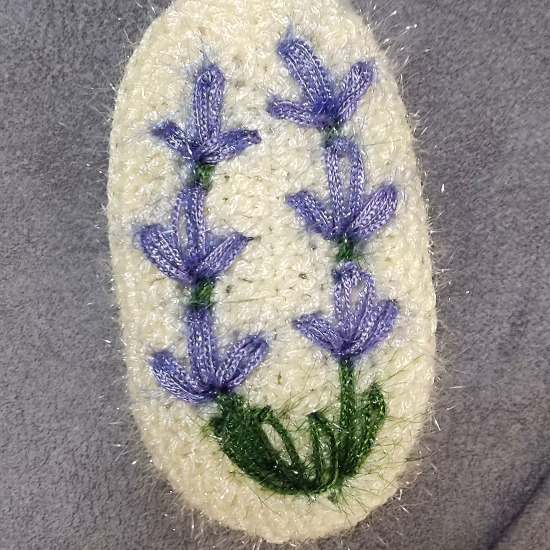 اسکاج گلدوزی گل لاوندر