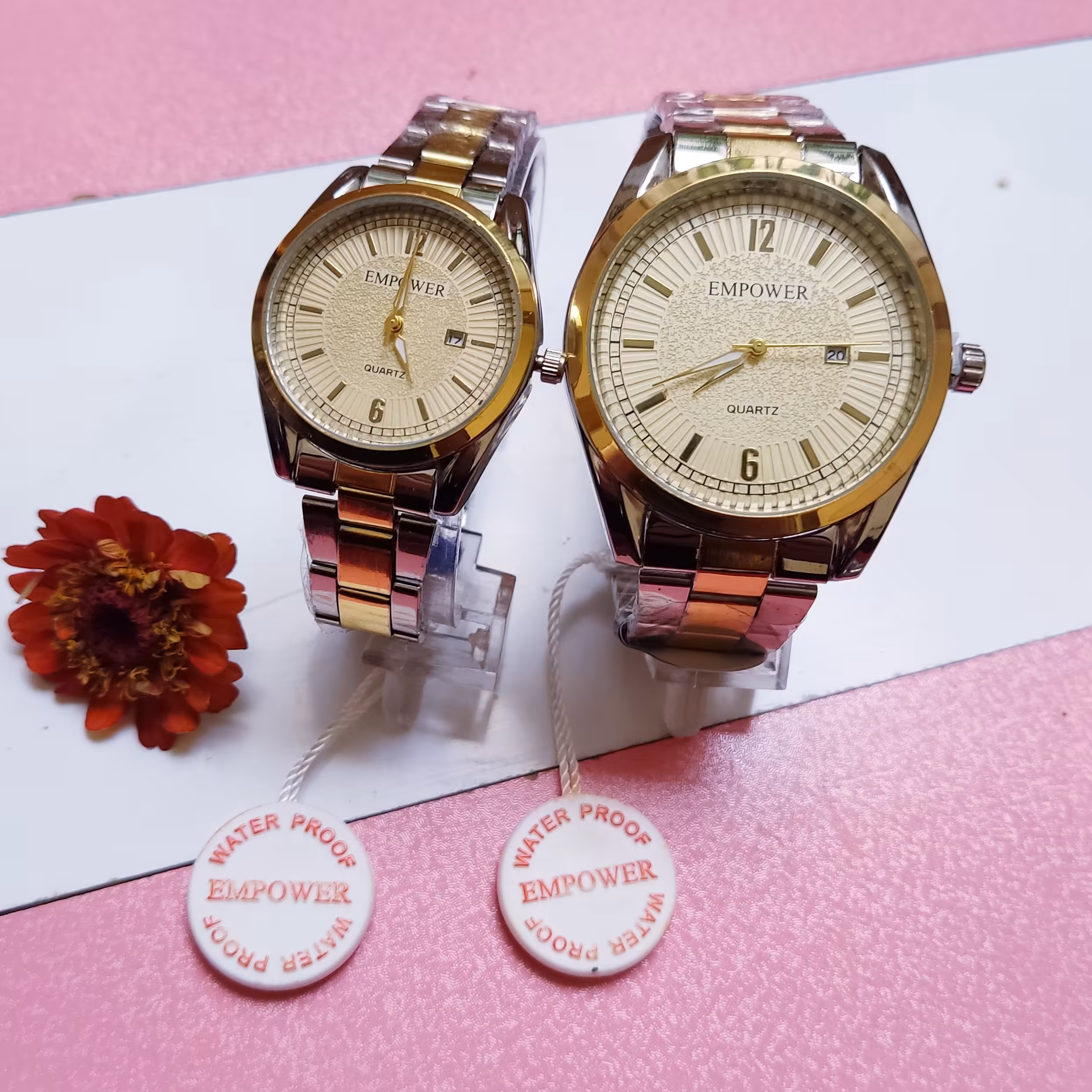 ساعت ست  امپاور طلایی رز ضدآب