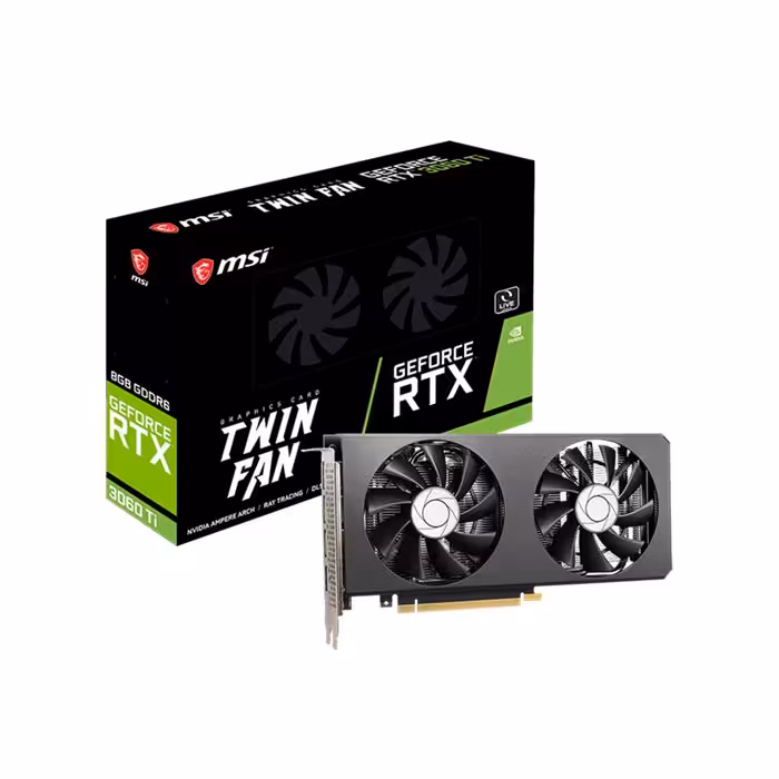 کارت گرافیک ام اس آی GeForce RTX 3060 Ti TWIN FAN 8G