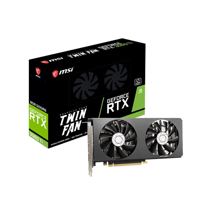 کارت گرافیک ام اس آی GeForce RTX 3060 Ti TWIN FAN 8G