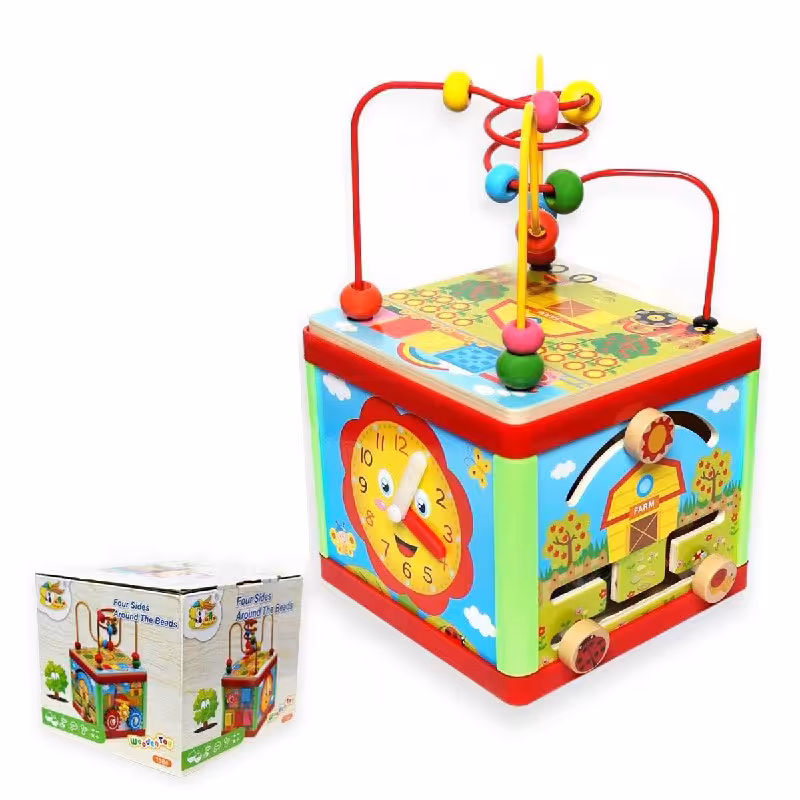 اسباب بازی مکعب هوش چوبی کد 0184