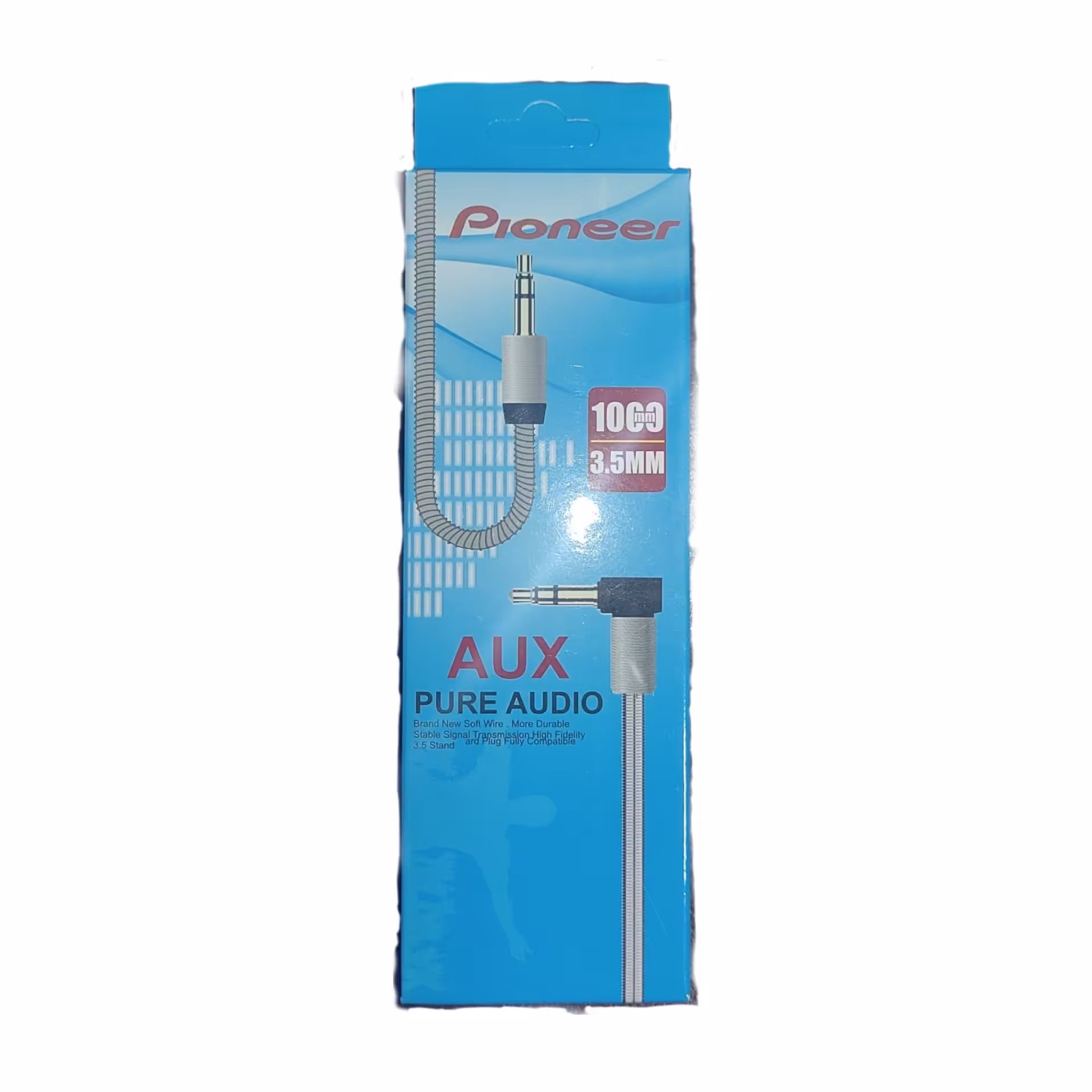 کابل aux پایونر محافظ فنر استیل یک متری