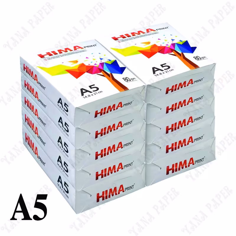 کاغذ A5 هیما HIMA - پک 10 بسته ای 500 برگی 80 گرمی