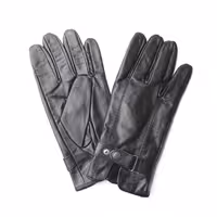 خرید و قیمت دستکش چرم طبیعی مدل دکمه ای - چرم نیاوران