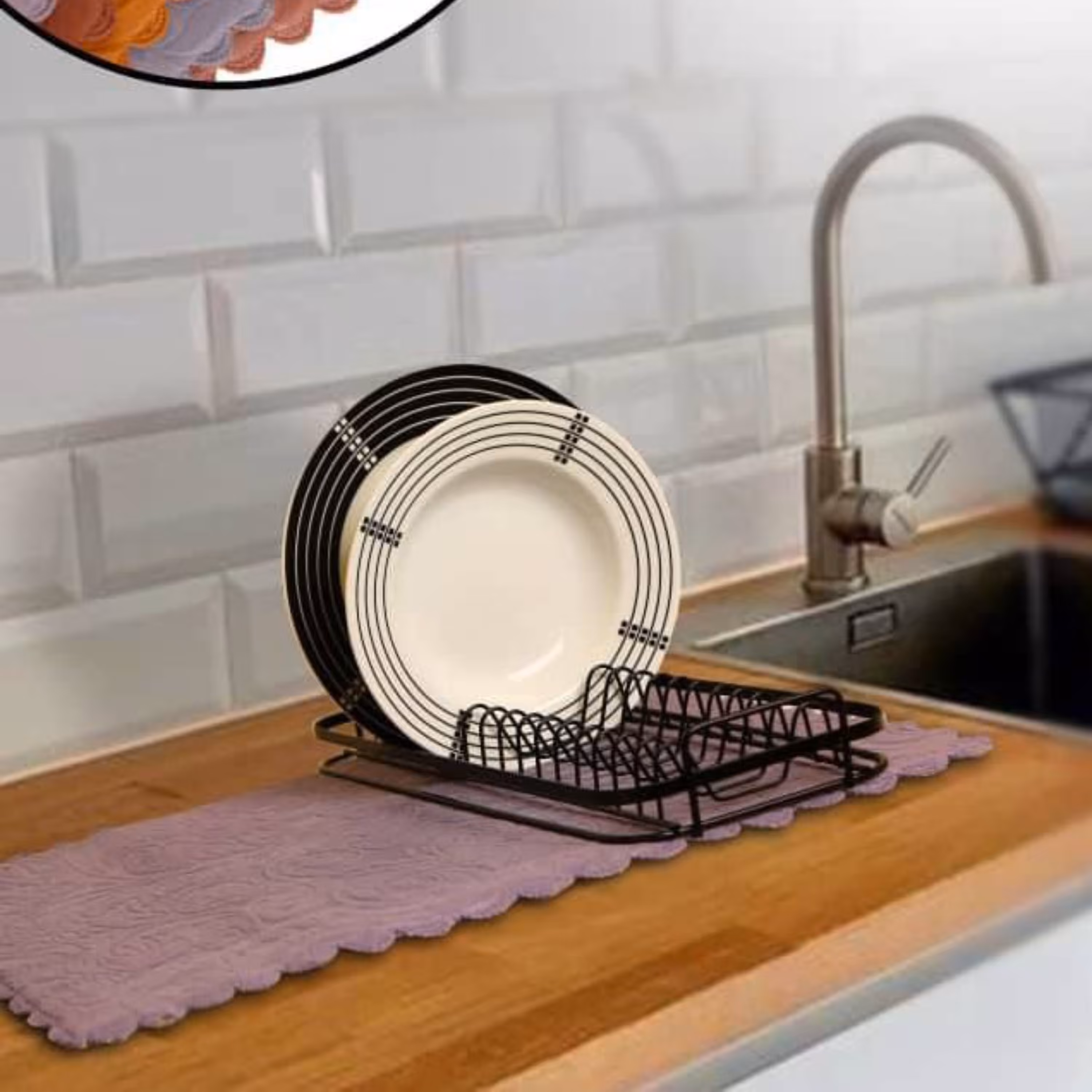 نمگیر و استند کنار سینک فلزی 