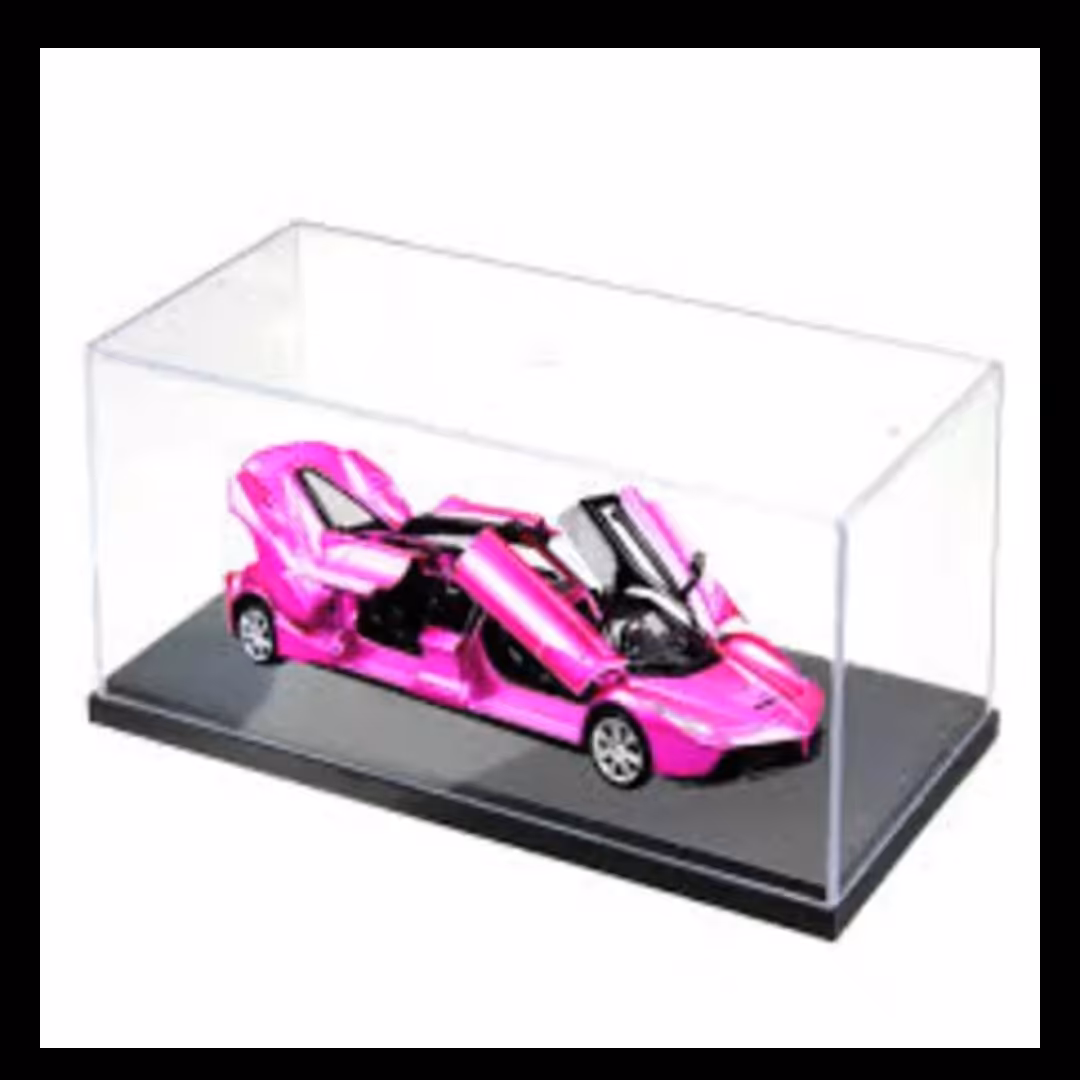 باکس شیشه ای سایز  10 در 25با زمینه مشکی 