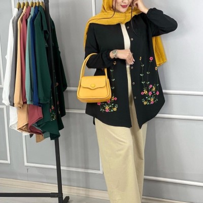 تونیک بلند گلدوزی