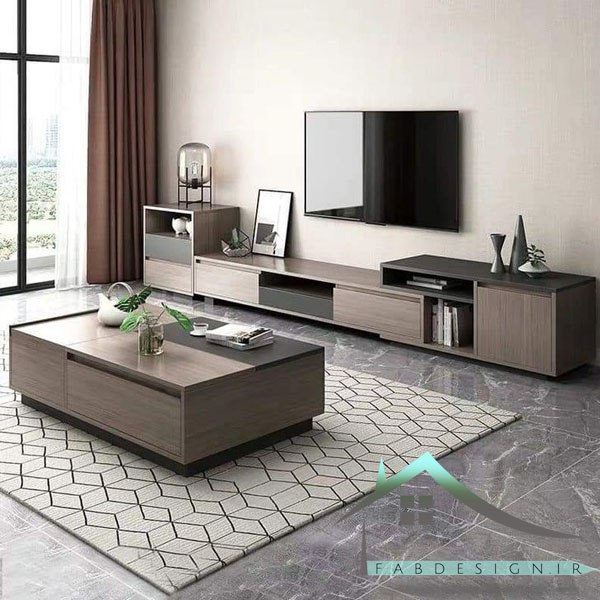 ست میز تلویزیون و جلومبلی fabset-137