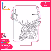 بالبینگ چراغ خواب سه بعدی B310