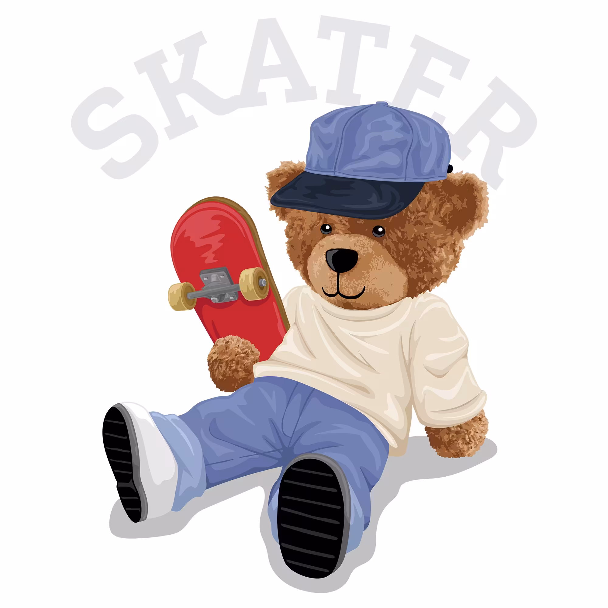 برچسب حرارتی مدل دی تی اف DTF طرح تدی کد H15.56 مجموعه 4 عددی