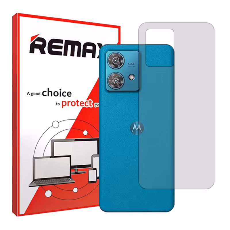 گلس پشت گوشی موتورولا Edge 40 Neo مدل شفاف برند ریمکس کد S