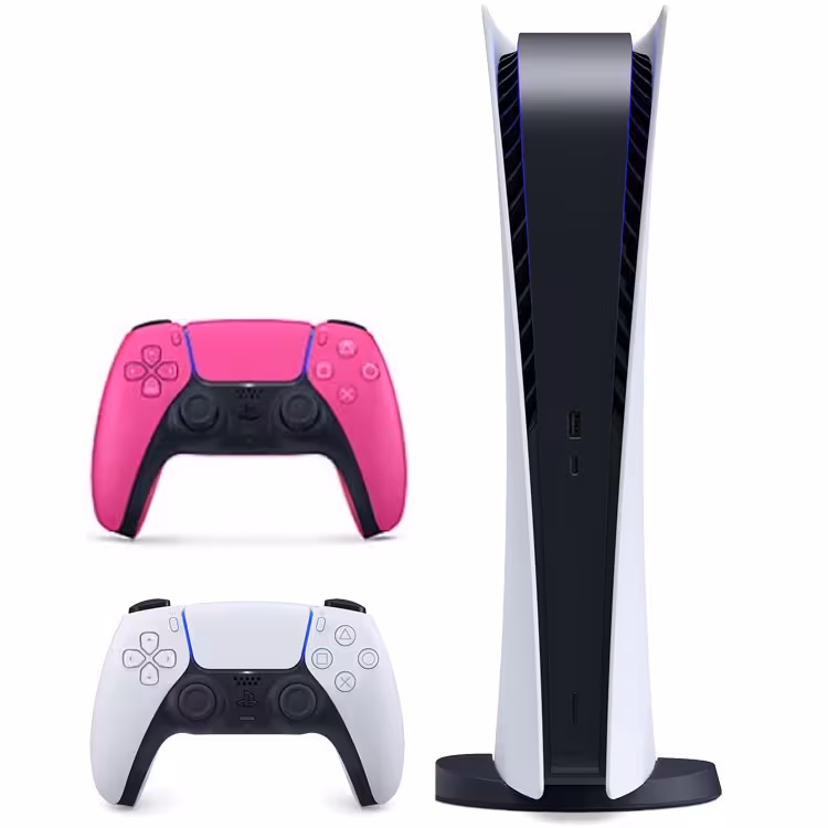 پلی استیشن 5 دیجیتال به همراه دسته اضافی صورتی