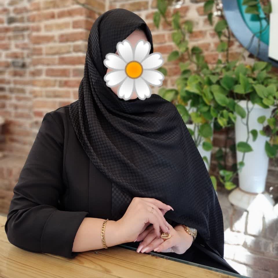 شال نخ ساتن ژاکارد