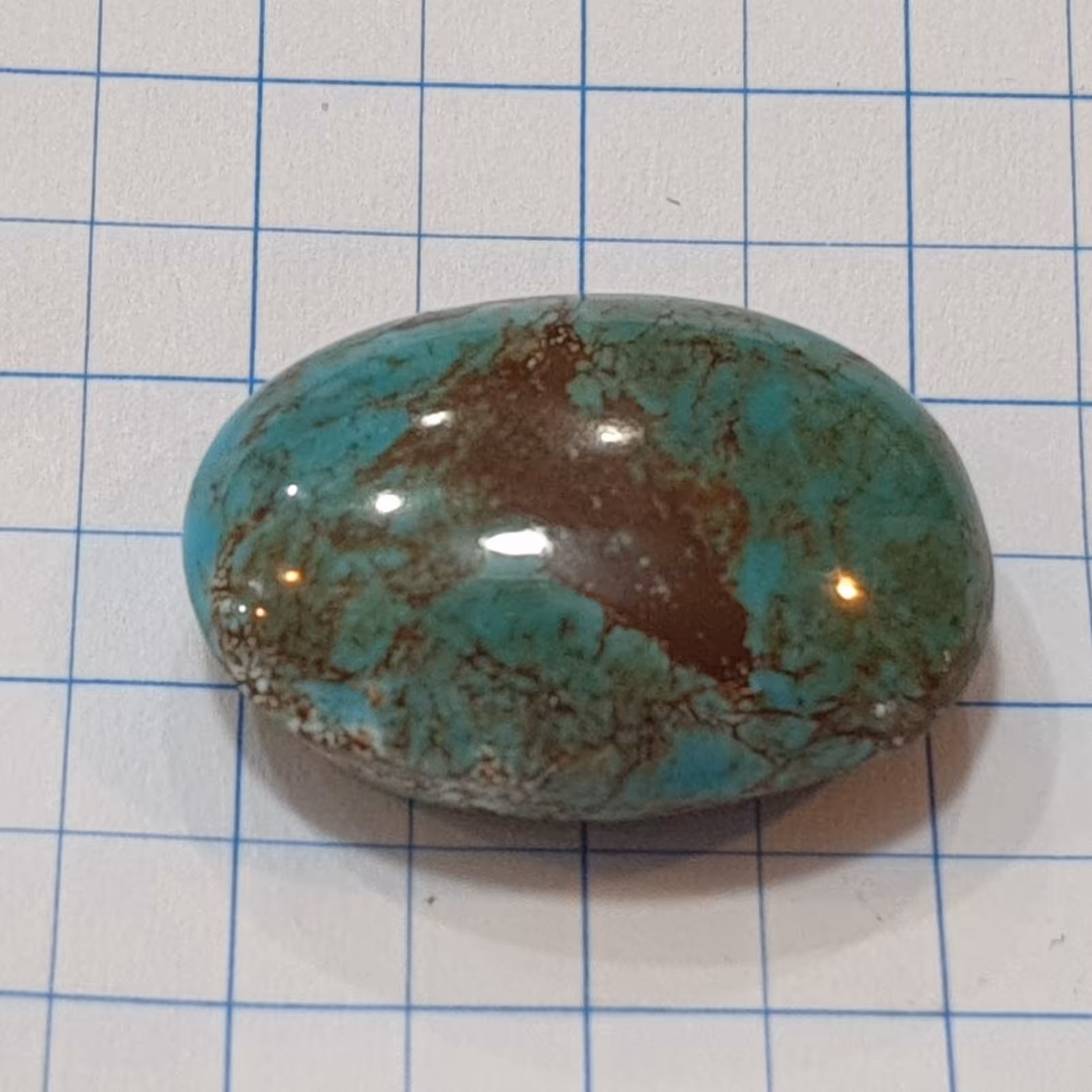 نگین فیروزه نیشابور اصل خوش تراش و تمام مغز