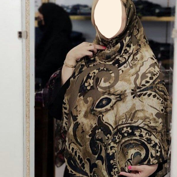 روسری کرپ گارزا مجلسی