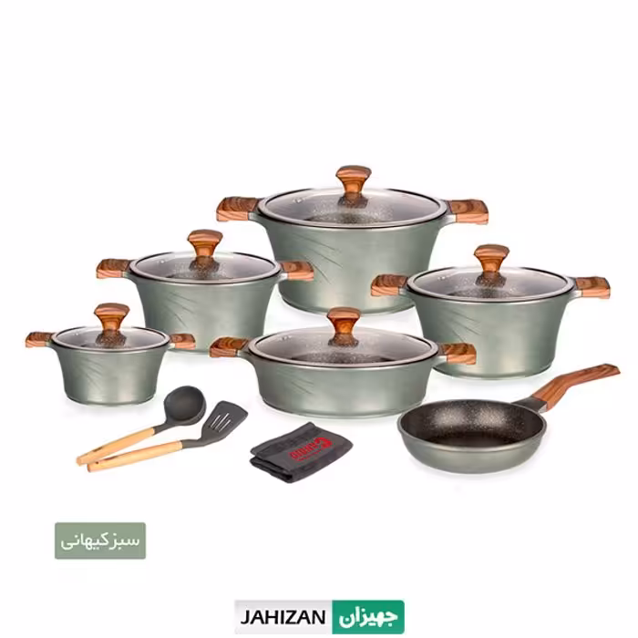 سرویس قابلمه 14پارچه کاندید مدل سزار (تیتانیوم)