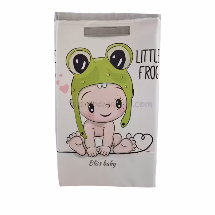 سبد اسباب بازی پارچه ای و باکس لوازم اتاق کودک بلیس بیبی Bliss Baby طرح قورباغه