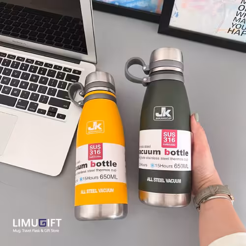 0002 فلاسک خمره ای جی کی 650 میلی لیتر (JK)