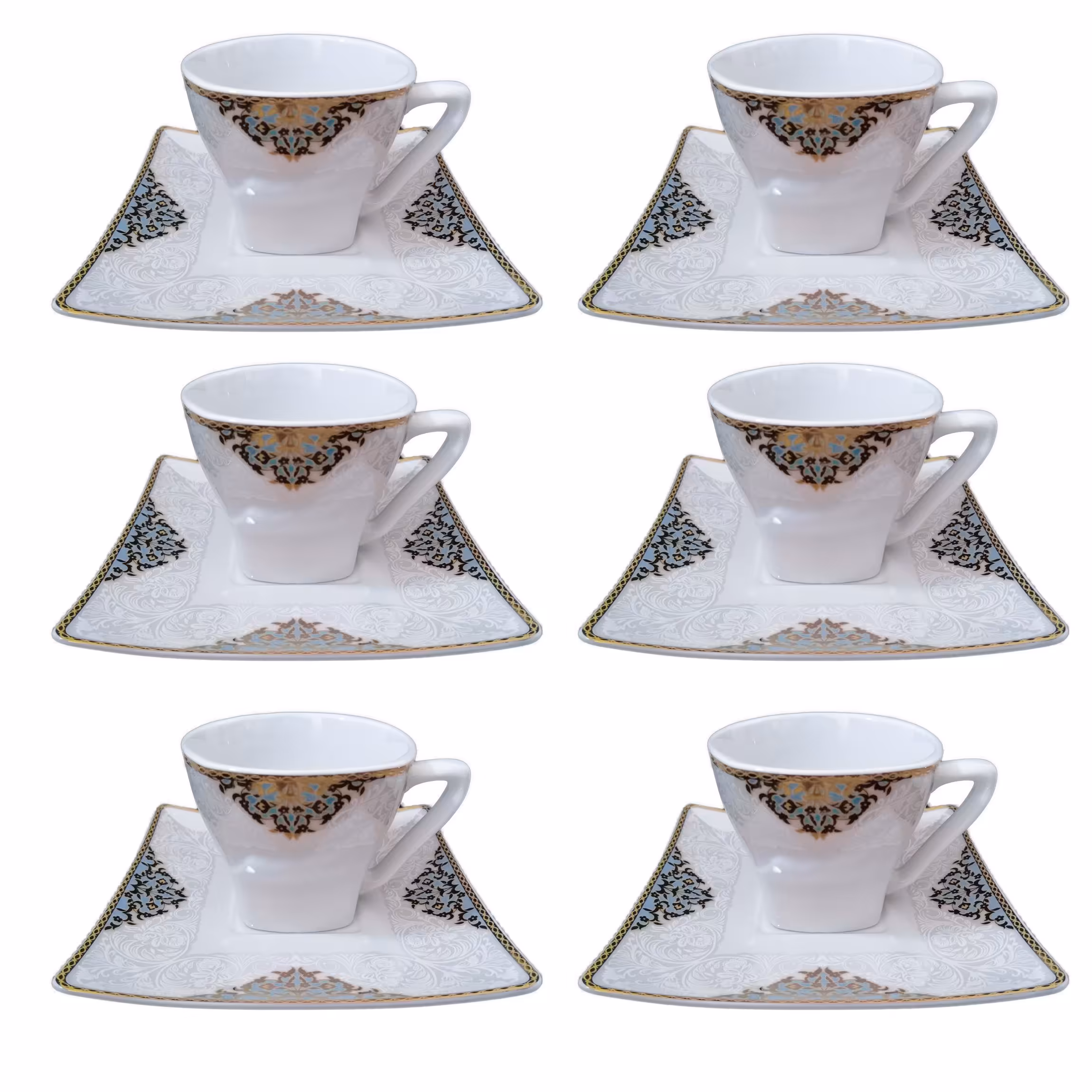 سرویس12 پارچه چای خوری تقدیس فیروزه ای