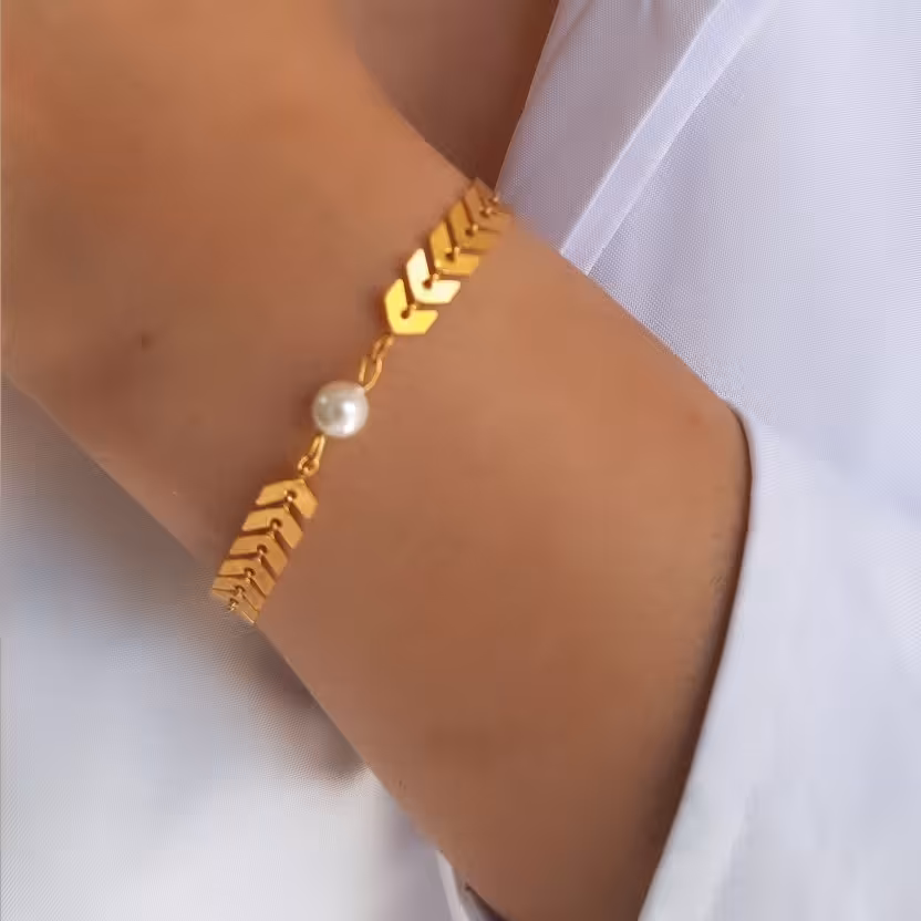 دستبند فلش و مروارید