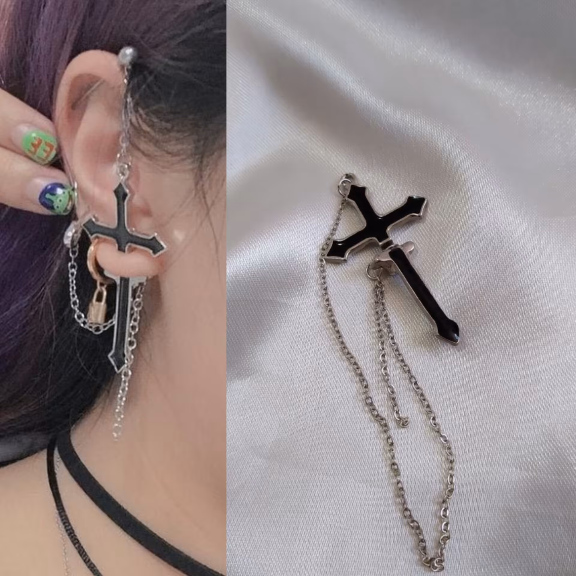 گوشواره صلیبی ( تک) 