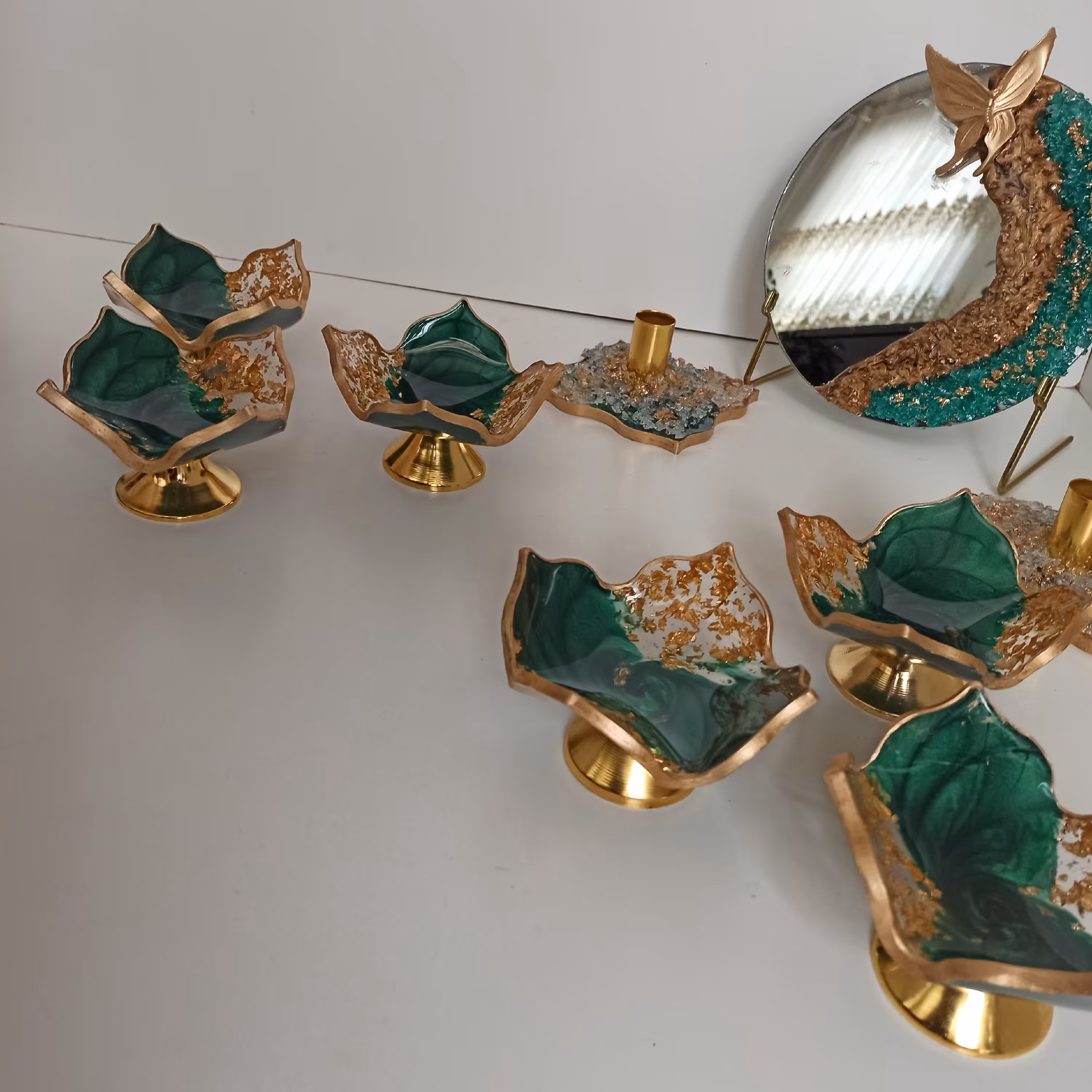 هفت سین رزینی  رنگ سبز