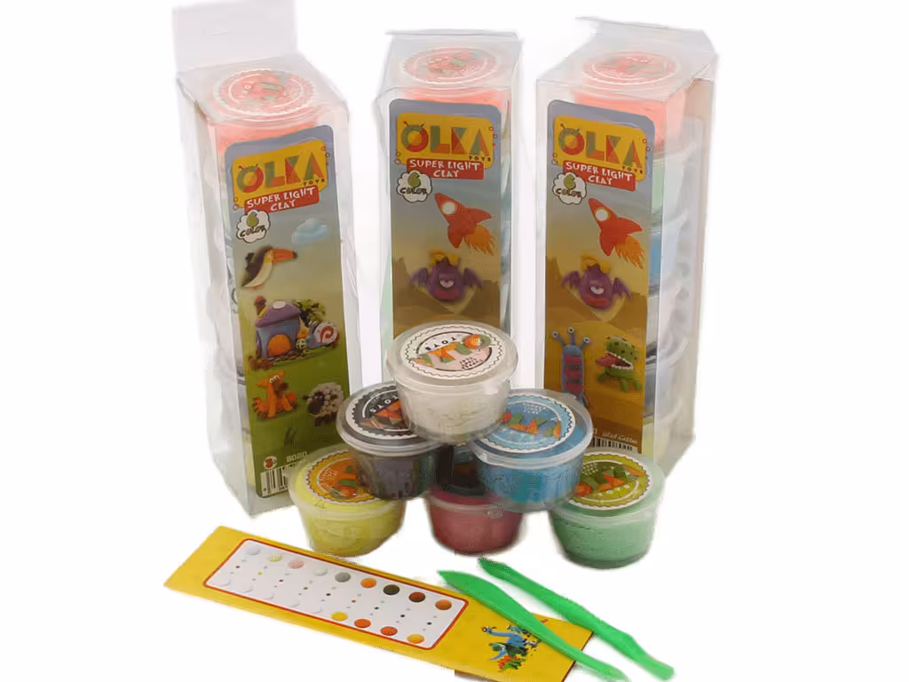 خمیر کلی سبک (6 رنگ)