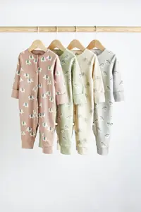 سرهمی خواب چند رنگ مردانه و زنانه ست 4 عددی 100% پنبه خنثی طرح دار Next Baby