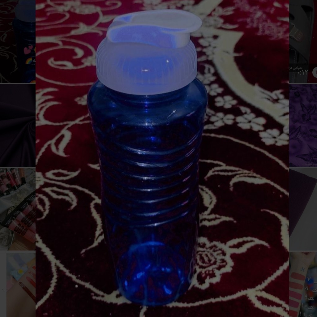 قمقمه اب شفاف اسپرت فانتری بطری اب 100 سی سی
