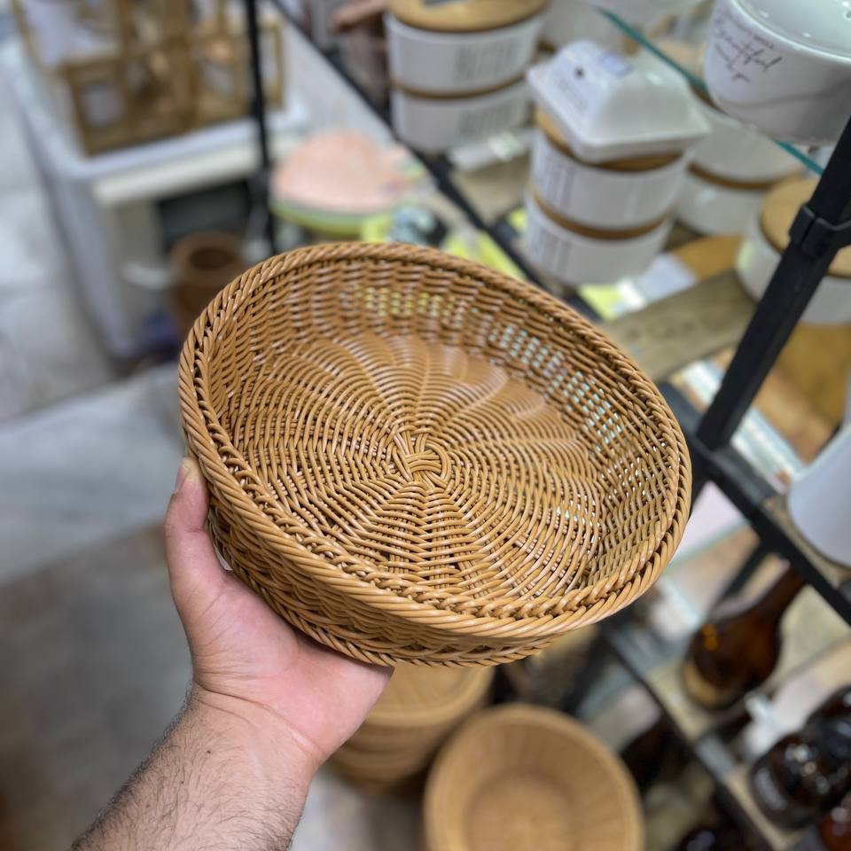 سبد گرد حصیری