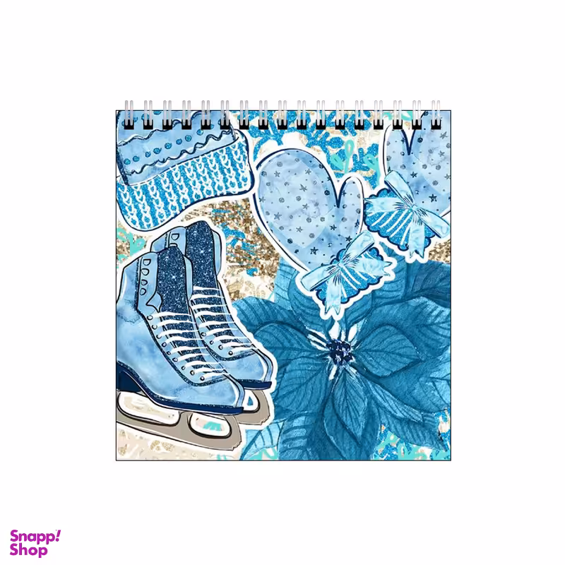 دفتر طراحی بامبیلیپ طرح اسکیت و کلاه با تم زمستونی کد 3348193