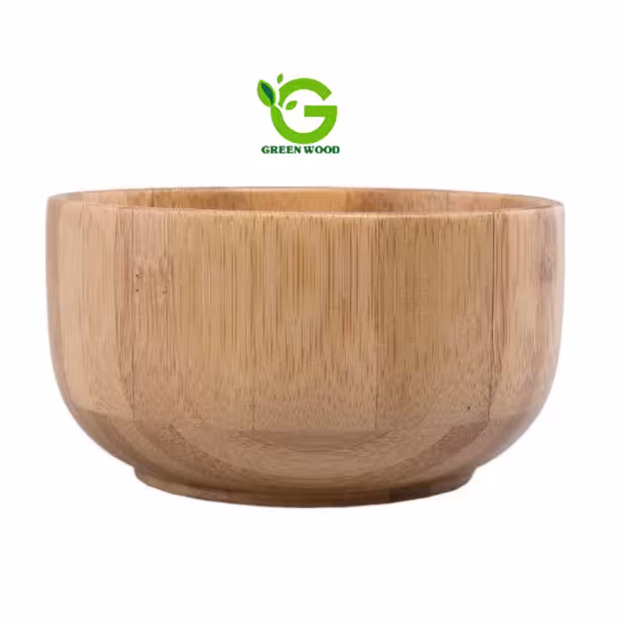 کاسه  - پیاله چوبی بامبو مدل D11.8 کد Gw50701010