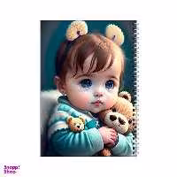 دفتر مشق 100 برگ بامبیلیپ طرح نی نی خرسی و خرسش کد 4270713