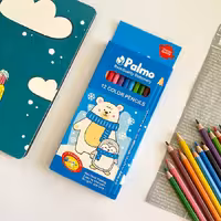 مدادرنگی12رنگ مقوایی پالمو