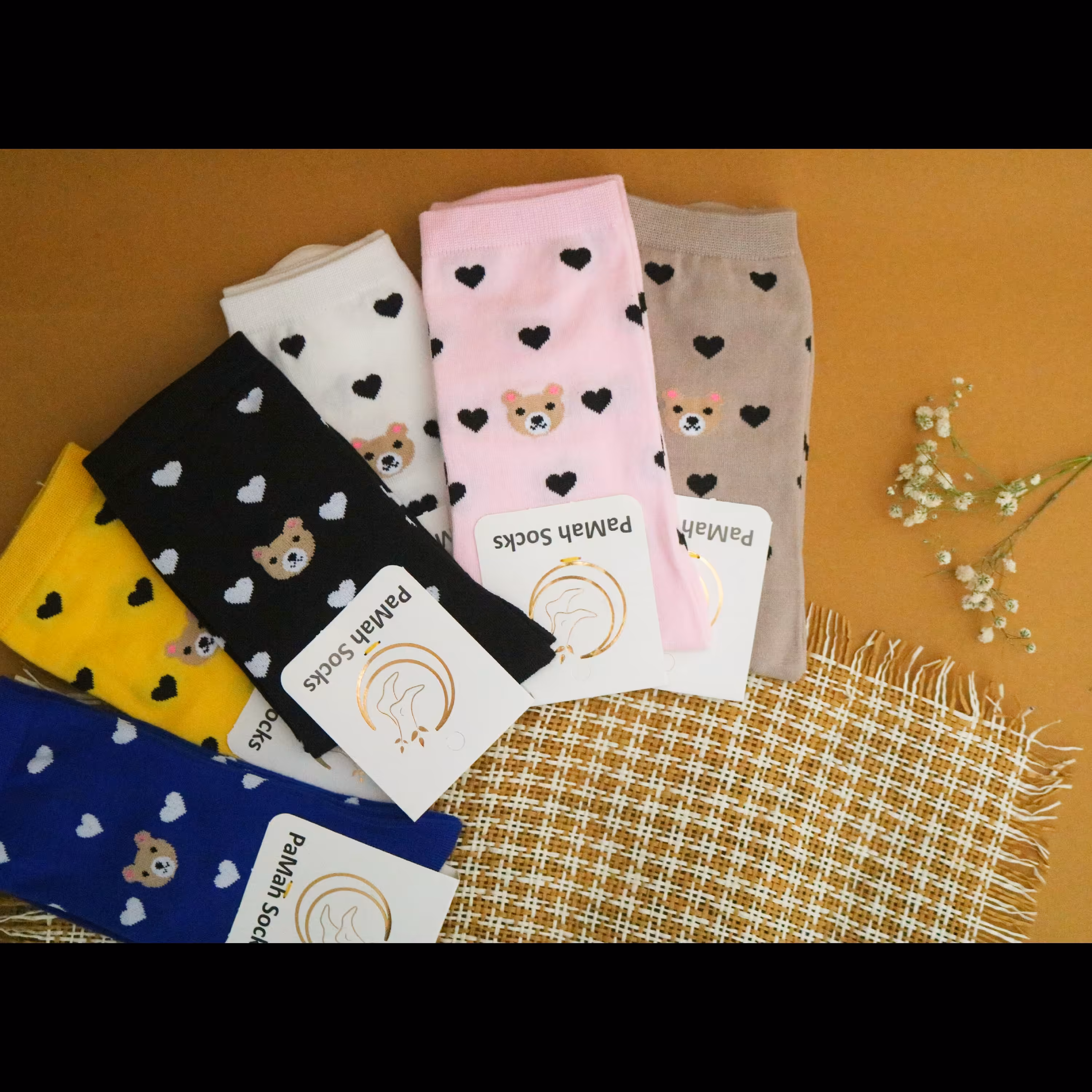 جوراب تدی ساق بلند با کیفیت عالی با رنگبندی متنوع 