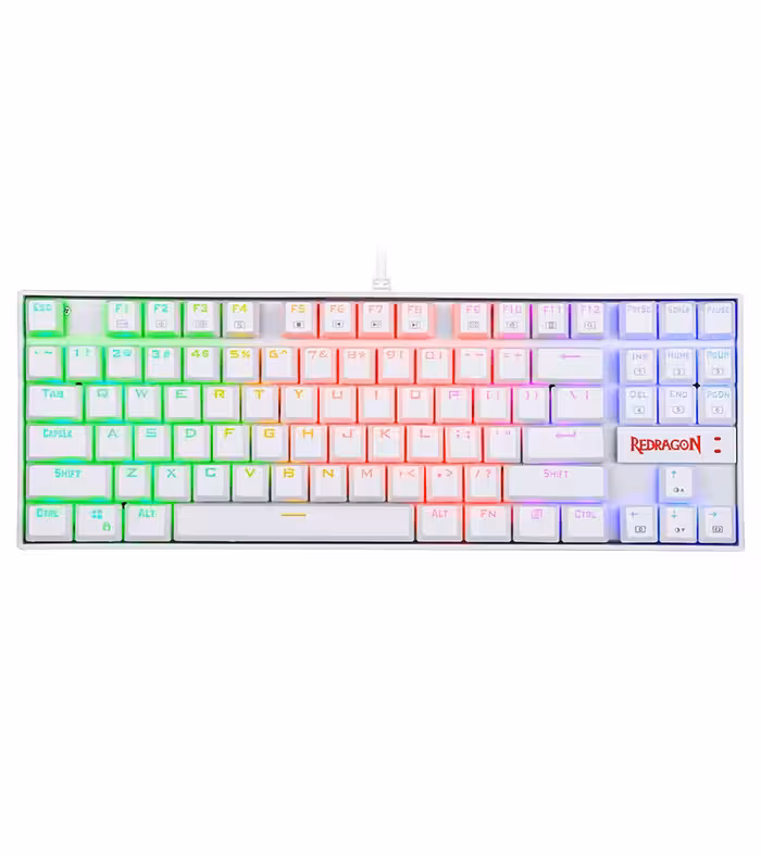 کیبورد مکانیکال گیمینگ ردراگون مدل KUMARA K552 RGB White