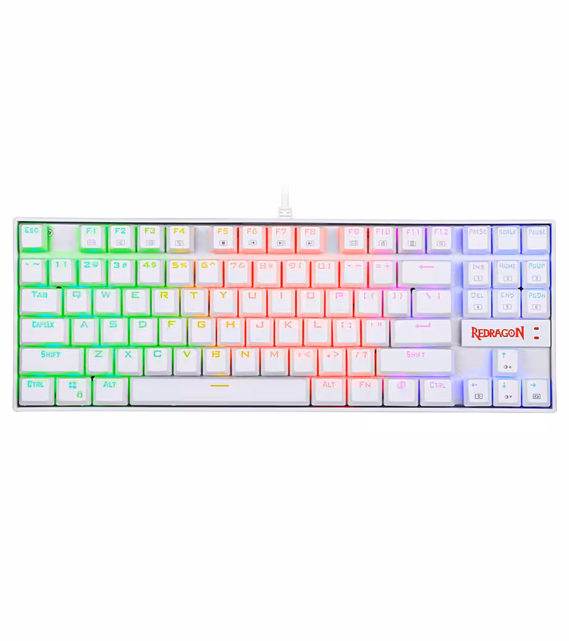 کیبورد مکانیکال گیمینگ ردراگون مدل KUMARA K552 RGB White