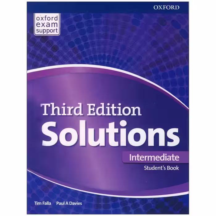 کتاب زبان سولوشن Solutions Intermediate ویرایش سوم به همراه کتاب کار