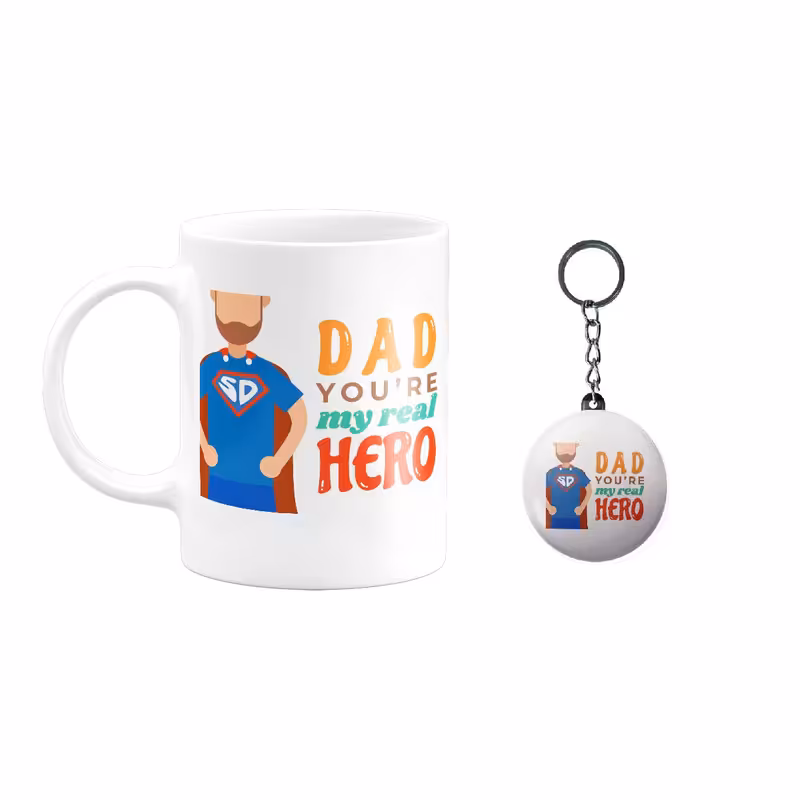 ماگ طرح روز پدر کد 43 به همراه جاکلیدی