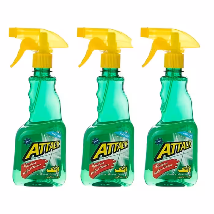 اسپری پاک کننده چند منظوره اتک کد 21 حجم 750 میلی لیتر مجموعه 3 عددی